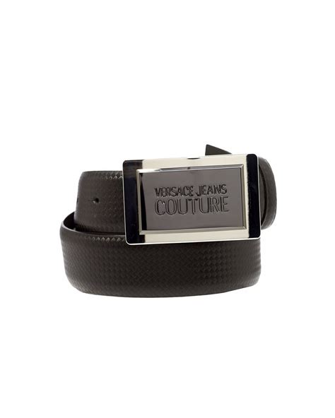 Versace Jeans Logo Leather Belt 